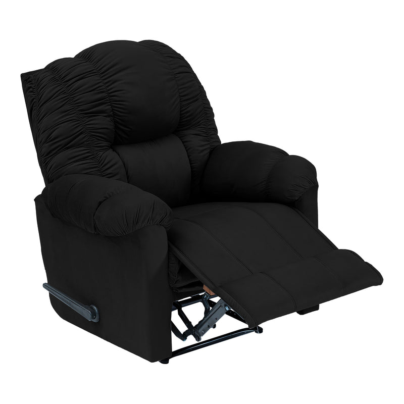 Velvet Classic Recliner Chair - Black - NZ100