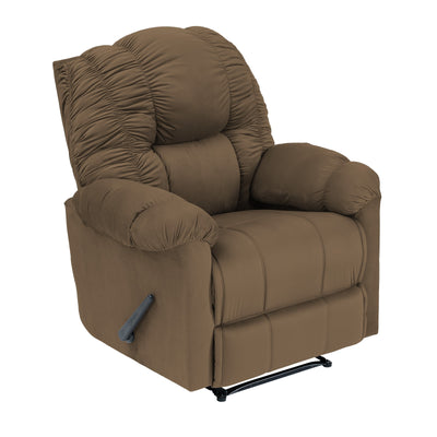 Velvet Classic Recliner Chair - Light Brown - Stanford