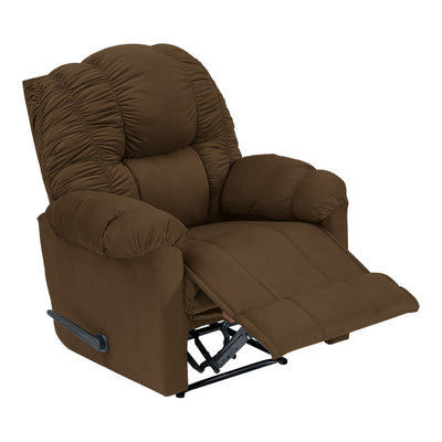 Velvet Classic Recliner Chair - Brown - Stanford