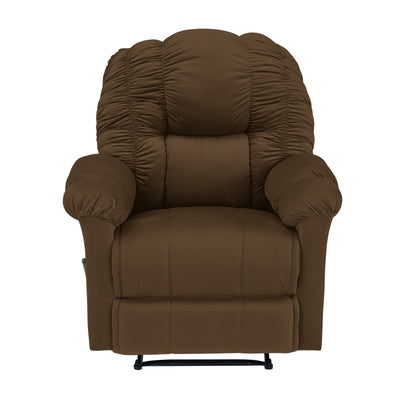 Velvet Classic Recliner Chair - Brown - Stanford