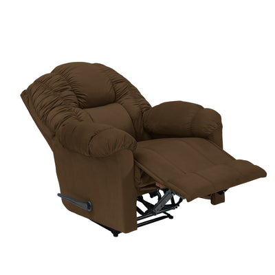 Velvet Classic Recliner Chair - Brown - Stanford