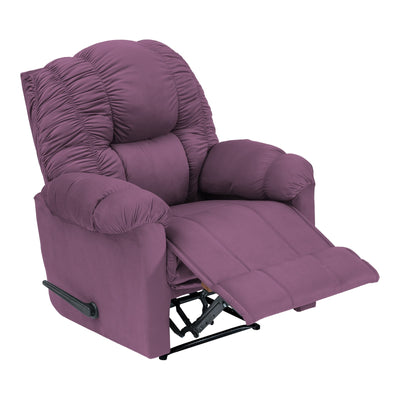 Velvet Rocking & Rotating Recliner Chair - Light Purple - Stanford