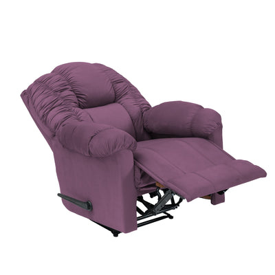 Velvet Rocking & Rotating Recliner Chair - Light Purple - Stanford