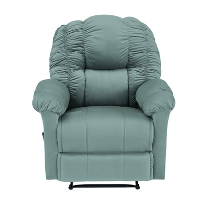 Velvet Classic Recliner Chair - Light Turquoise - Stanford