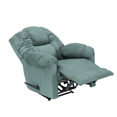 Velvet Classic Recliner Chair - Light Turquoise - Stanford