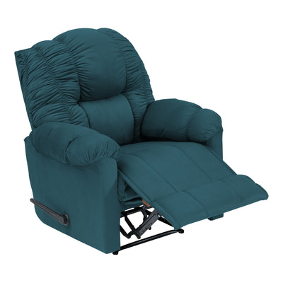 Velvet Classic Recliner Chair - Dark Turquoise - Stanford