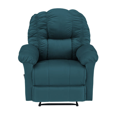 Velvet Rocking Recliner Chair - Dark Turquoise - Stanford