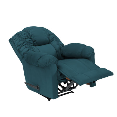 Velvet Classic Recliner Chair - Dark Turquoise - Stanford