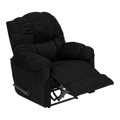 Velvet Classic Recliner Chair - Black - Stanford