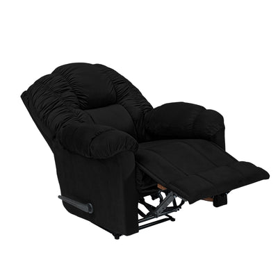 Velvet Classic Recliner Chair - Black - Stanford