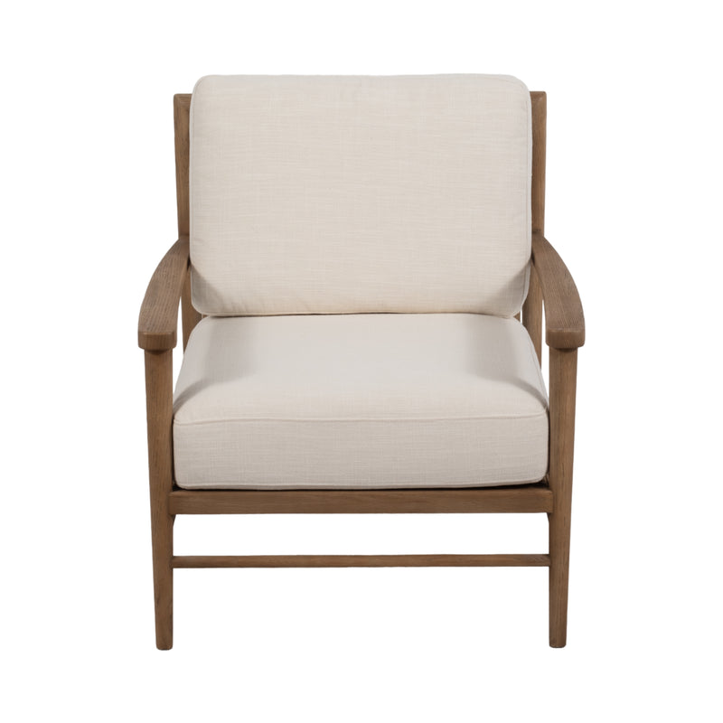 34" Exuma Accent Chair, Ivory