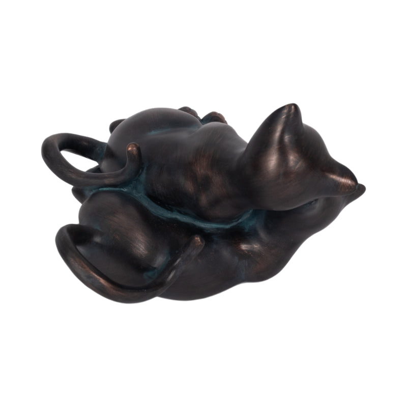 7" Cuddling Cats, Bronze