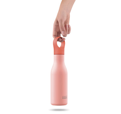 Joseph Joseph Loop™ 500ml Stainless-steel Vacuum Insulated Water Bottle Rose