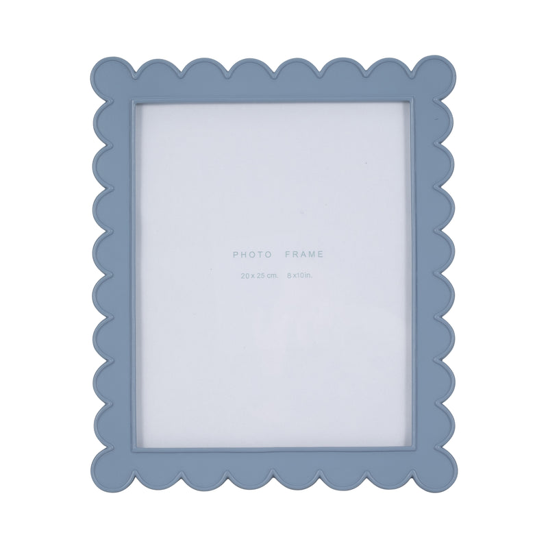 8x10 Scallop Edge Photo Frame, Blue