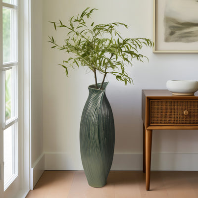 Rubpert Large Green Floor Vase