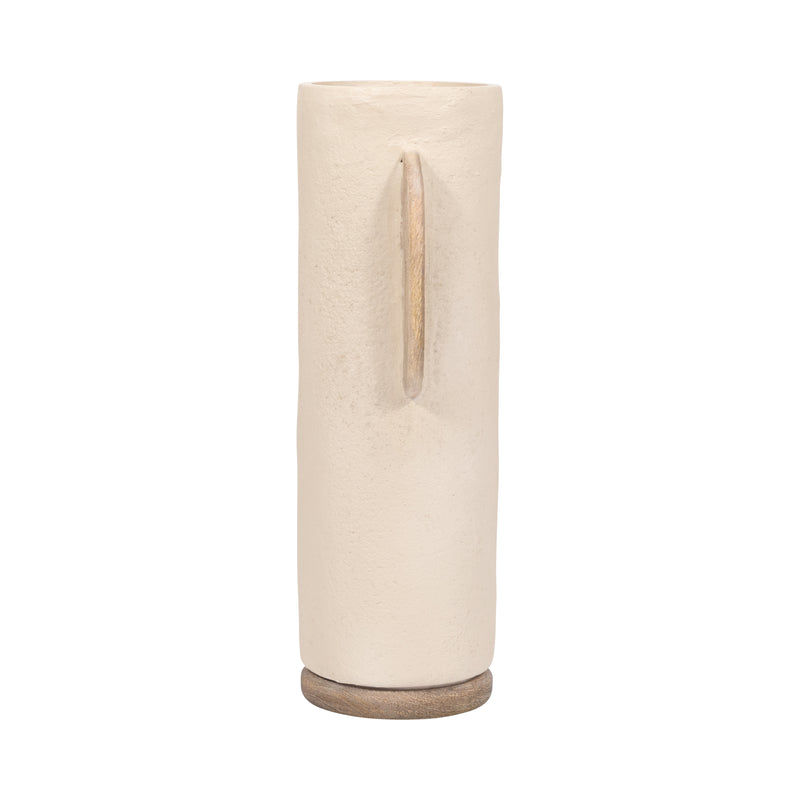 Ecomix, 19" Organic Vase, Ivory