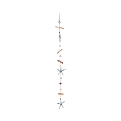 DRIFTWOOD, 39"L STAR HANGINGS, MULTI