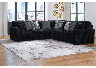 Midnight-Madness 4-Piece Sectional with Chaise