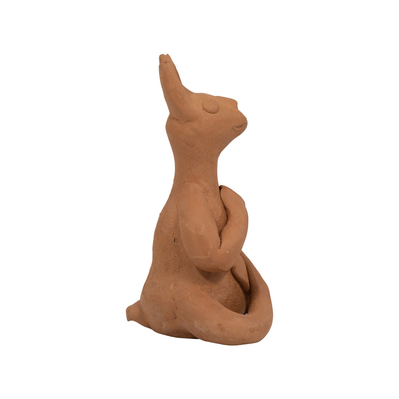 TERRACOTTA, 7" NAMASTE YOGA BUNNY, NATURAL