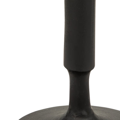 METAL, 13"H TAPER CANDLE HOLDER, BLACK