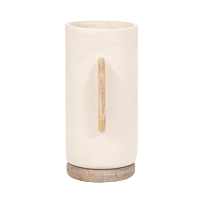 Ecomix, 13" Organic Vase, Ivory