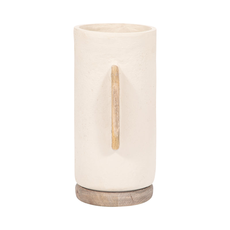 Ecomix, 13" Organic Vase, Ivory