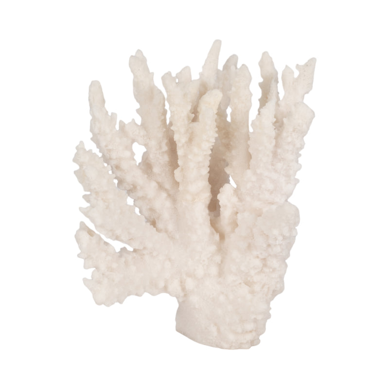 10" Coral Reef D?cor, White