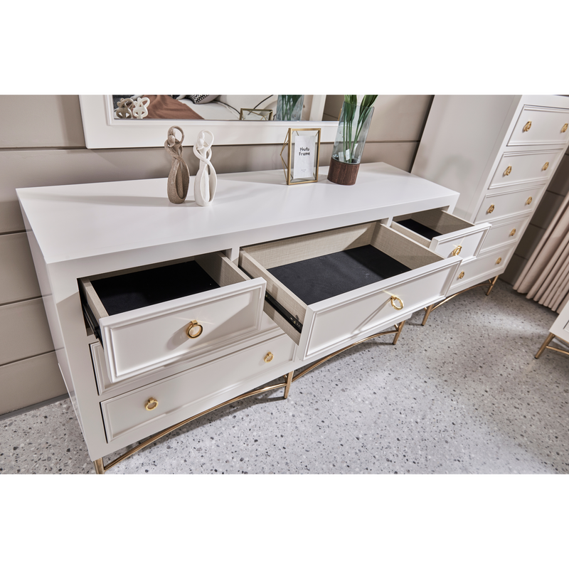 WHITE PEARL DRESSER