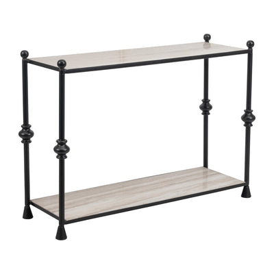 Metal, 44" Elliot Console Table, Black, K/d