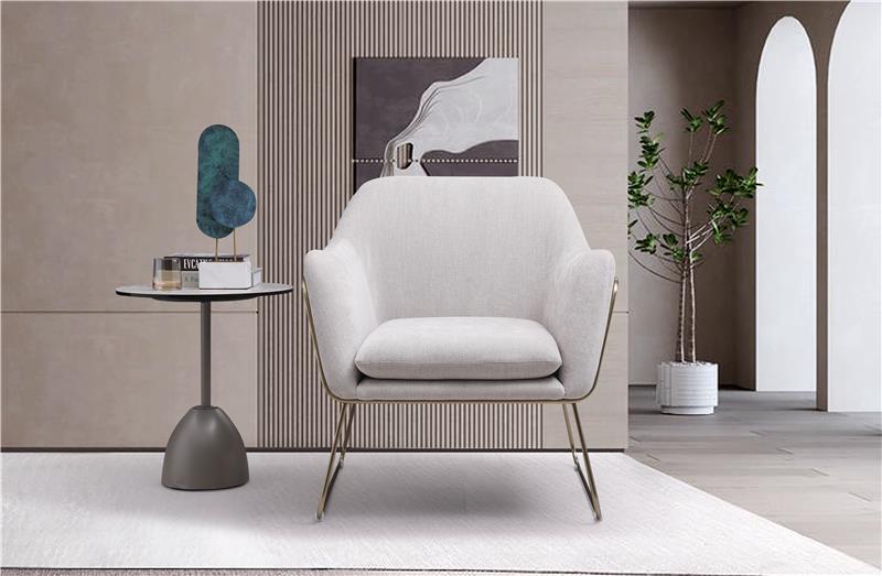 Comfort Cover Light Grey Accent Chair