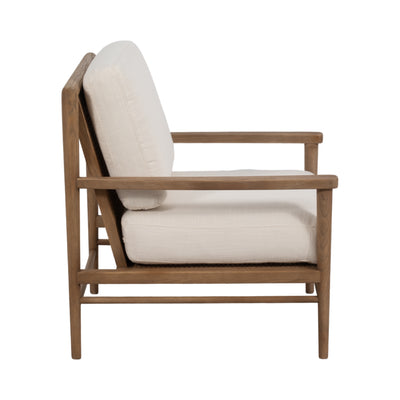 34" Exuma Accent Chair, Ivory