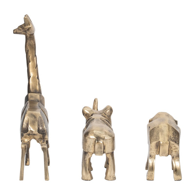 S/3 8/8/10" Alona Geometric Safari Animals