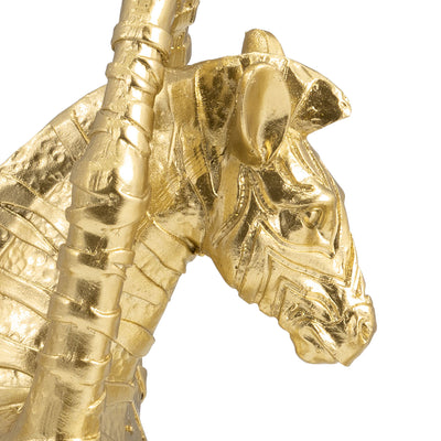 RESIN, S/3 8" NO EVIL ZEBRAS, GOLD