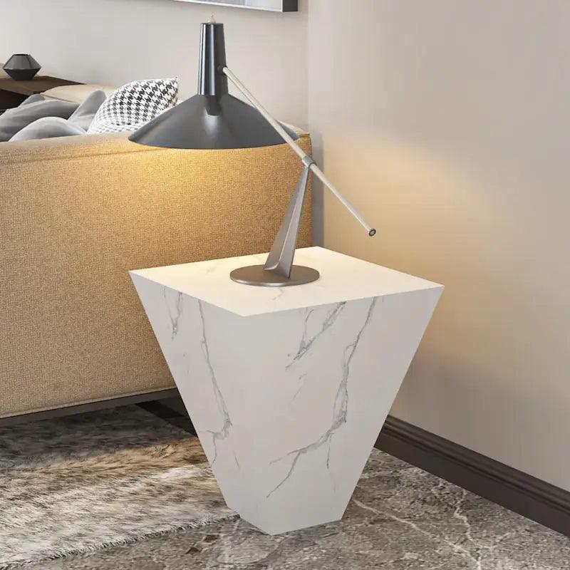 Estorio Elegance Marble Side Table By Alhome