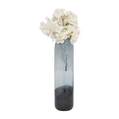 GLASS, 17" OMBRE VASE, MULTI