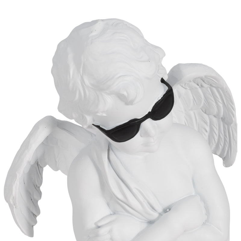 11" Angel With Sunglasses, White