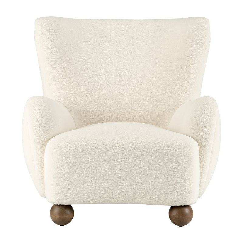 WINGBACK OCCASIONAL CHAIR, BEIGE