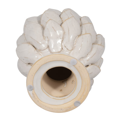 Cer, 10" Artichoke, Ivory