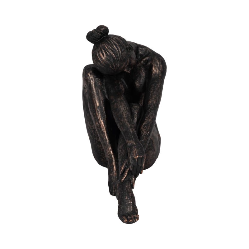 11" Resting Ballerina, Bronze