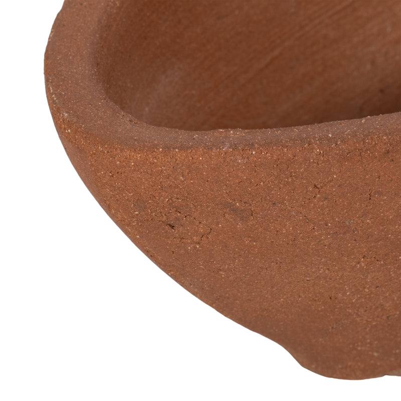 10" Tapered Terracotta Bowl, Natural