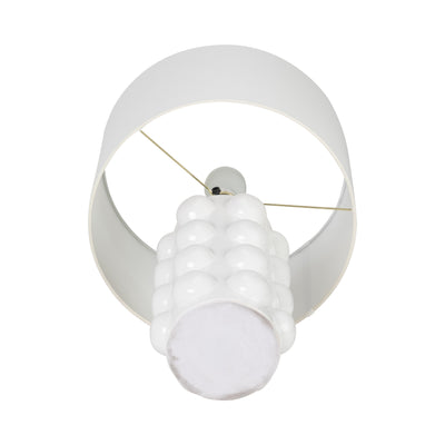 Ceramic 22" Bubble Table Lamp, White