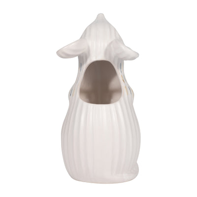 Cer, 8" Little Mouse Vase, Ivory