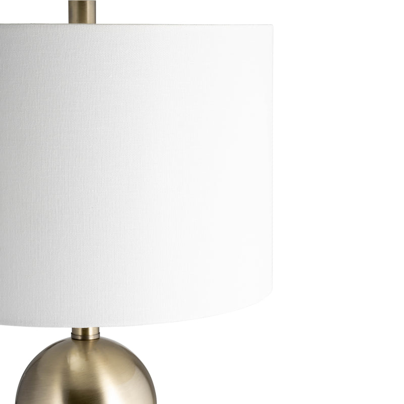 Marble, 30" Stacking Orbs Table Lamp, Gold/white