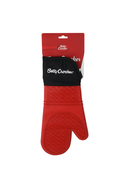 Betty Crocker Silicon Glove (34X18.5CM) Black & Red