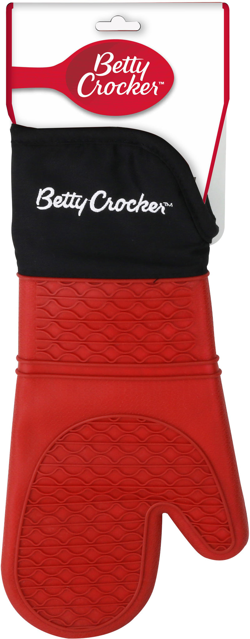 Betty Crocker Silicon Glove (34X18.5CM) Black & Red