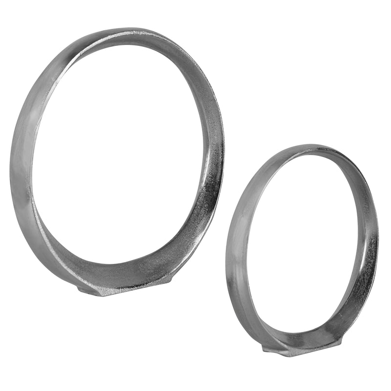 Orbits Ring Sculptures Nickel, S/2