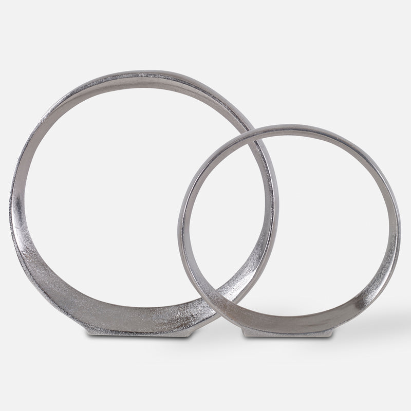 Orbits Ring Sculptures Nickel, S/2