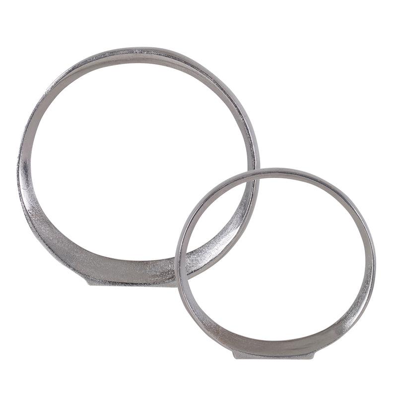 Orbits Ring Sculptures Nickel, S/2