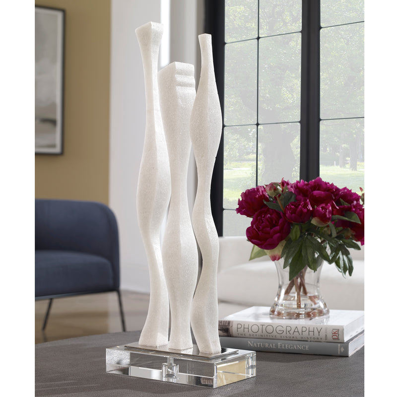 Uttermost Gale White Marble Sculpture