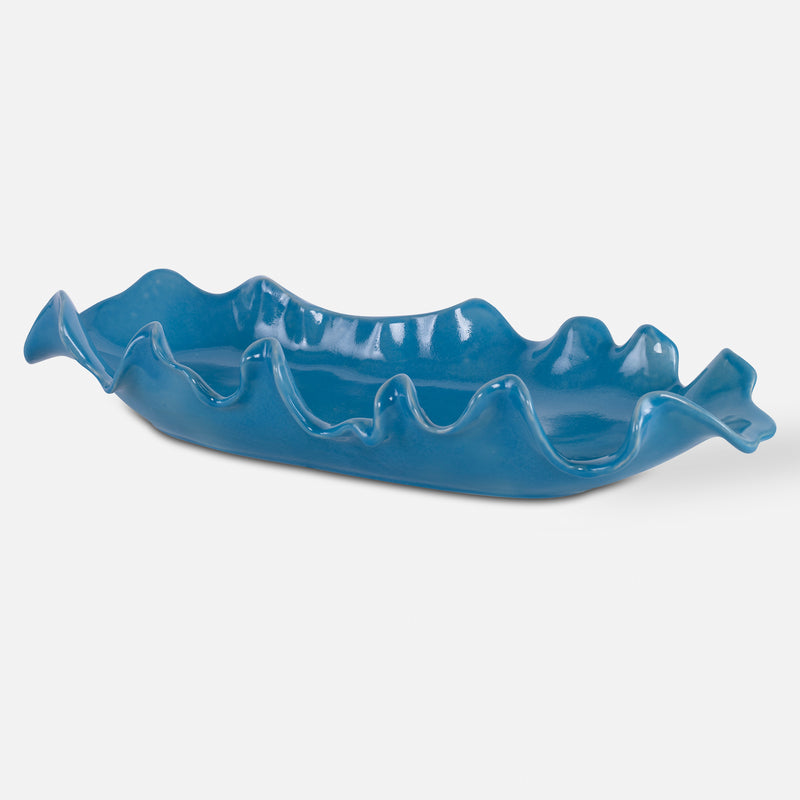 Ruffled Feathers Bowl, Blue